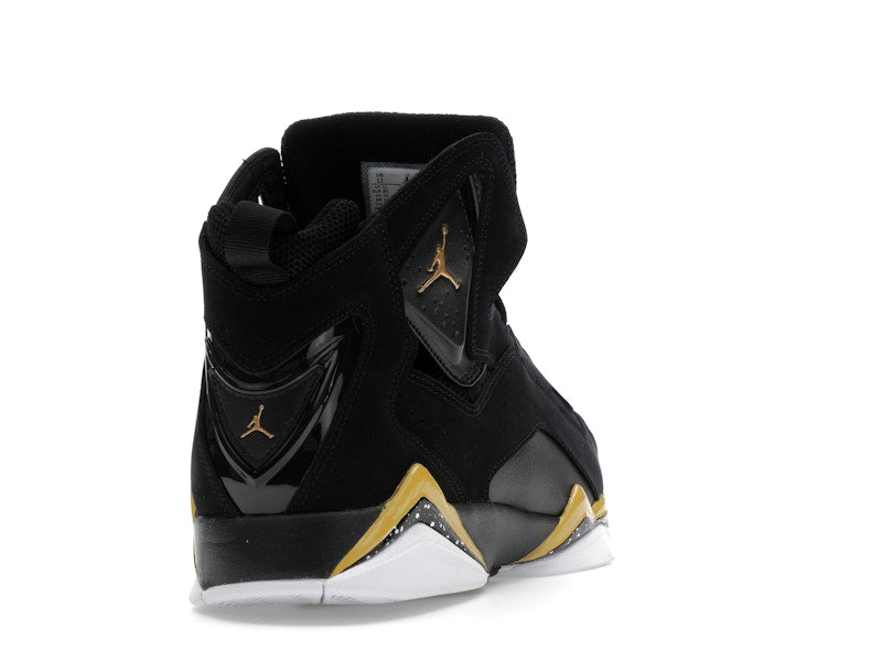 Jordan True Flight Black White Metallic Gold