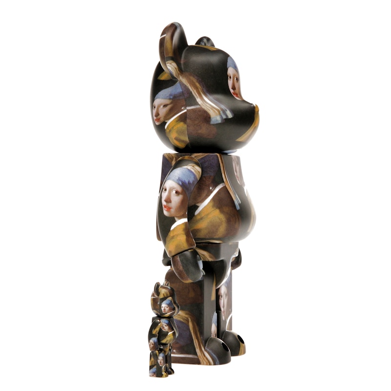 Bearbrick Johannes Vermeer (Girl with a Pearl Earring) 100% & 400% Set