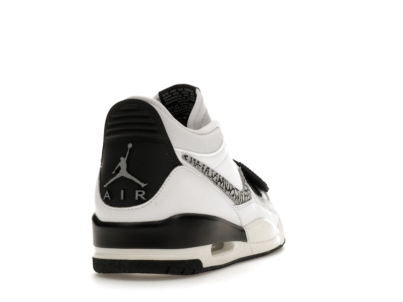 Jordan Legacy 312 Low White Black Elephant Swoosh