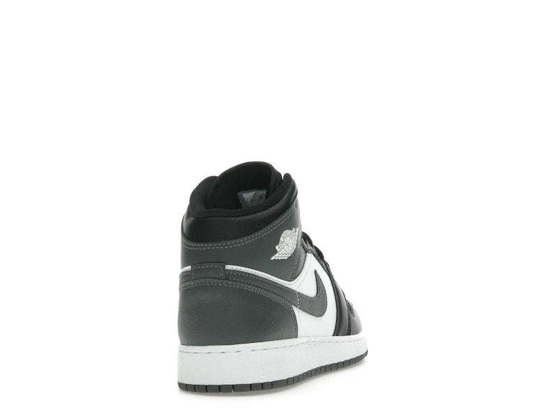Jordan 1 Mid Black White Iron Grey (GS)