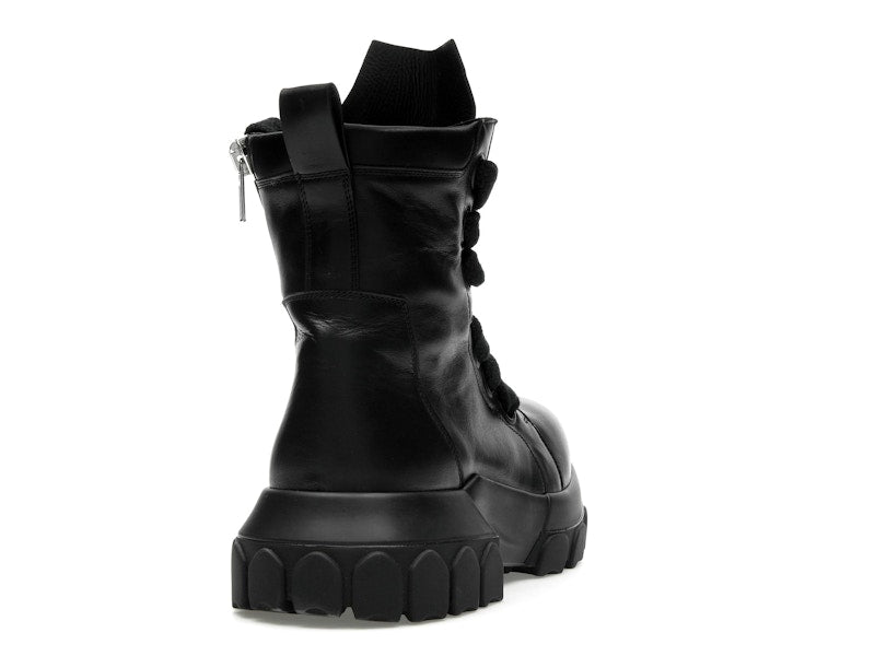 Rick Owens Lido Jumbo Laced Bozo Tractor Black