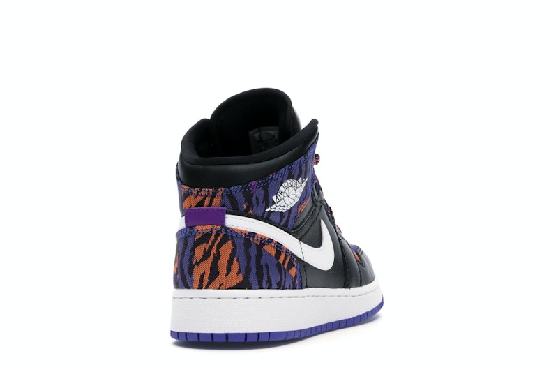 Jordan 1 Mid Multi-Color Tiger Stripe (GS)