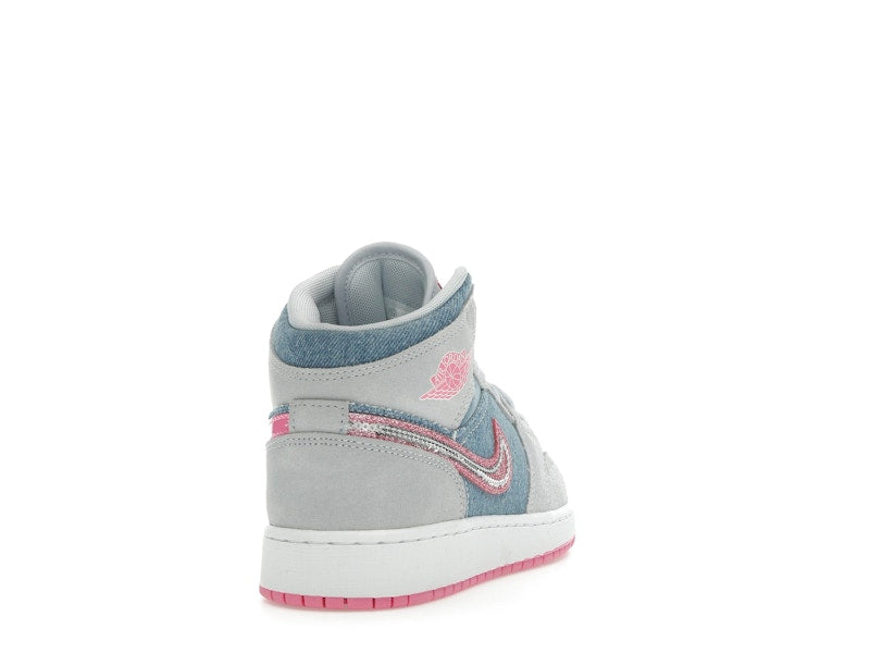 Jordan 1 Mid Denim Sequin (GS)