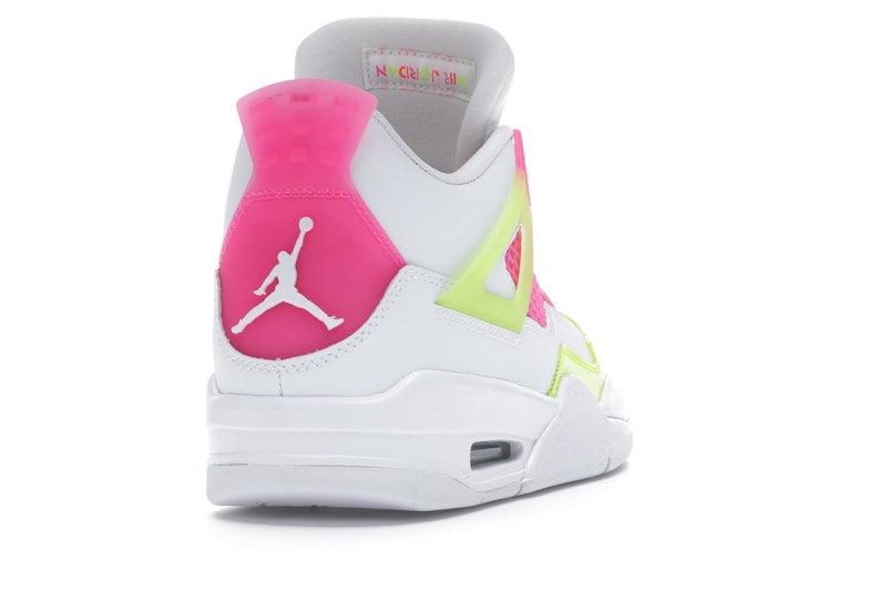 Jordan 4 Retro White Lemon Pink (GS)