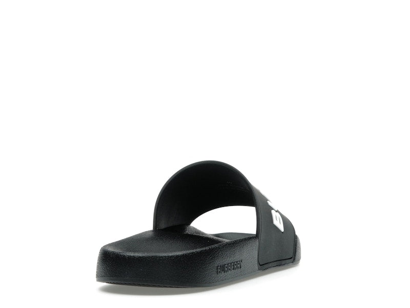 Burberry Logo Slides Black Optic White