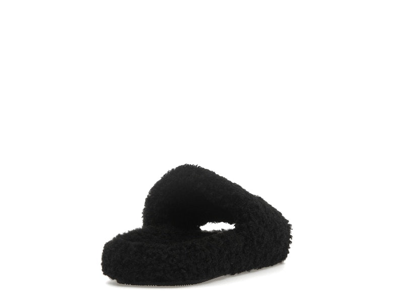 Balenciaga Paris Furry Slide Black (Women's)