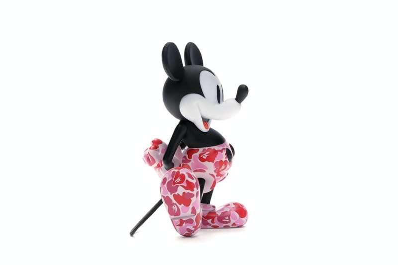 BAPE x Mickey Mouse 90th Anniverary Figure Red Camo