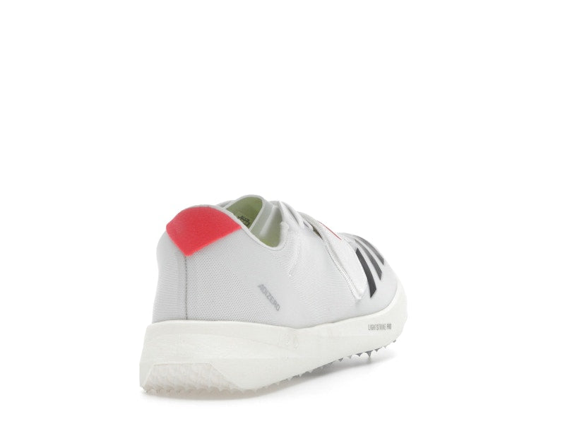 adidas Adizero TJ/PV Track and Field Cloud White Core Black Lucid Red