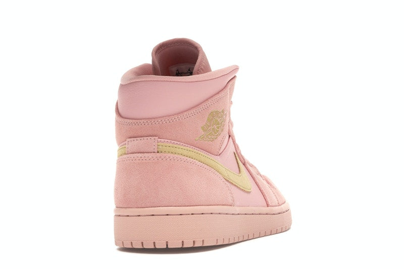 Jordan 1 Mid Coral Gold