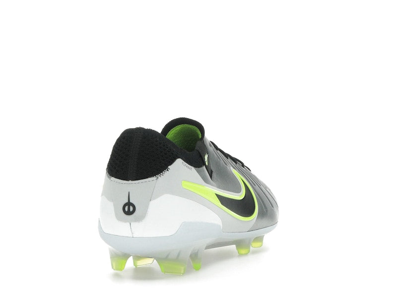 Nike Tiempo Legend 10 Elite FG Metallic Silver Volt Black