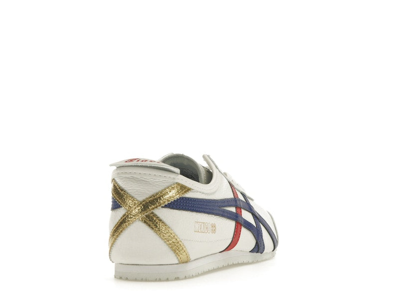 Onitsuka Tiger Mexico 66 White Blue Red Metallic Gold