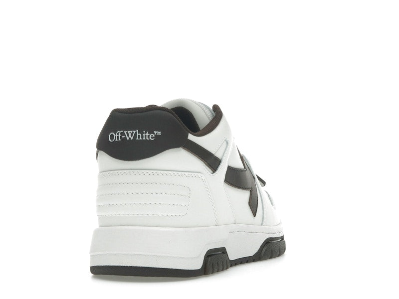 OFF-WHITE Out Of Office OOO Low Tops White Brown