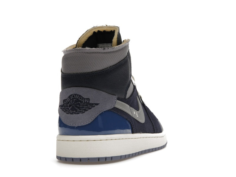 Jordan 1 Mid SE Craft Obsidian French Blue Ashen Slate White