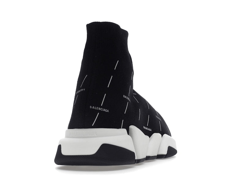 Balenciaga Speed 2.0 Black White Logo