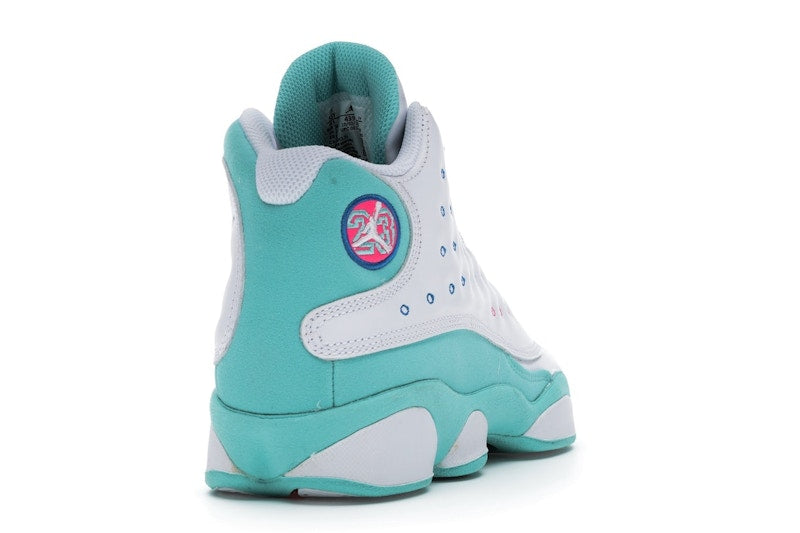 Jordan 13 Retro White Soar Green Pink (GS)