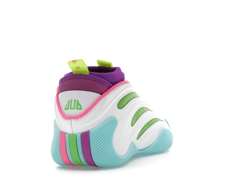 adidas Harden Vol. 9 Jalen Williams White Lucid Lime Pink