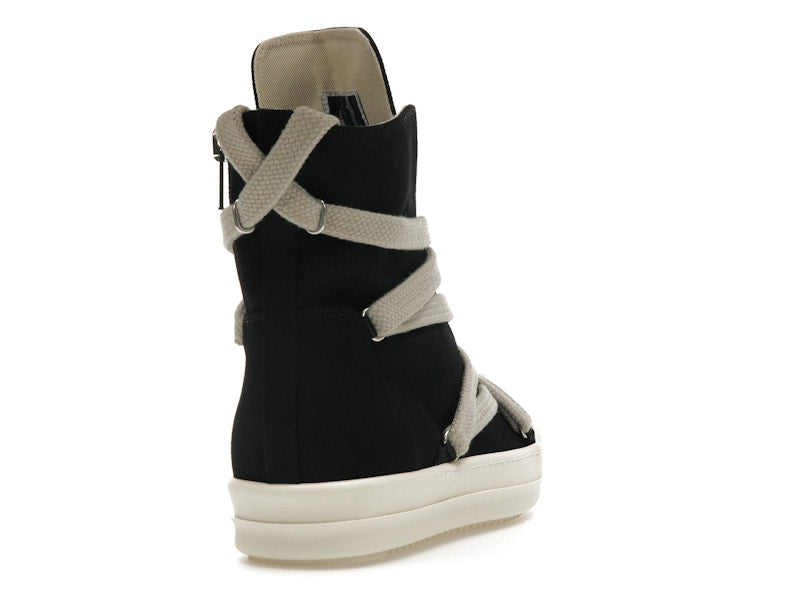 Rick Owens DRKSHDW Hexa High Black Pearl Milk Fat Lace