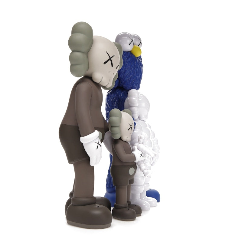 KAWS Family Vinyl Figures Brown/Blue/White