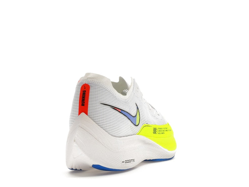 Nike ZoomX Vaporfly Next% 2 White Volt Racer Blue