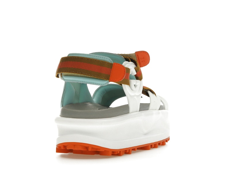 Gucci Colour Block Platform Sandal White Blue Orange (Women's)