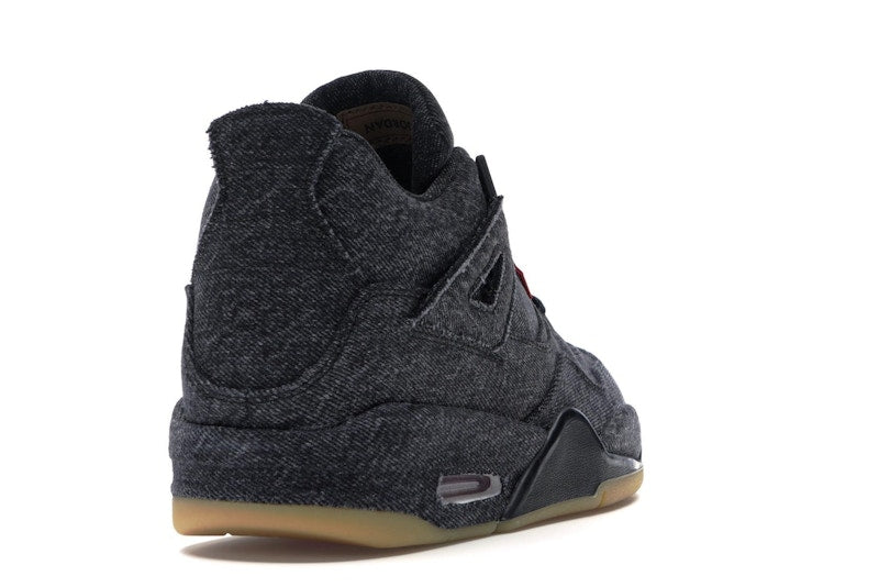 Jordan 4 Retro Levi's Black (GS) (Blank Tag)