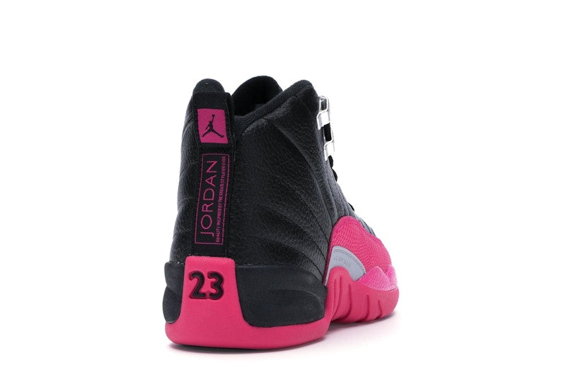 Jordan 12 Retro Black Deadly Pink (GS)