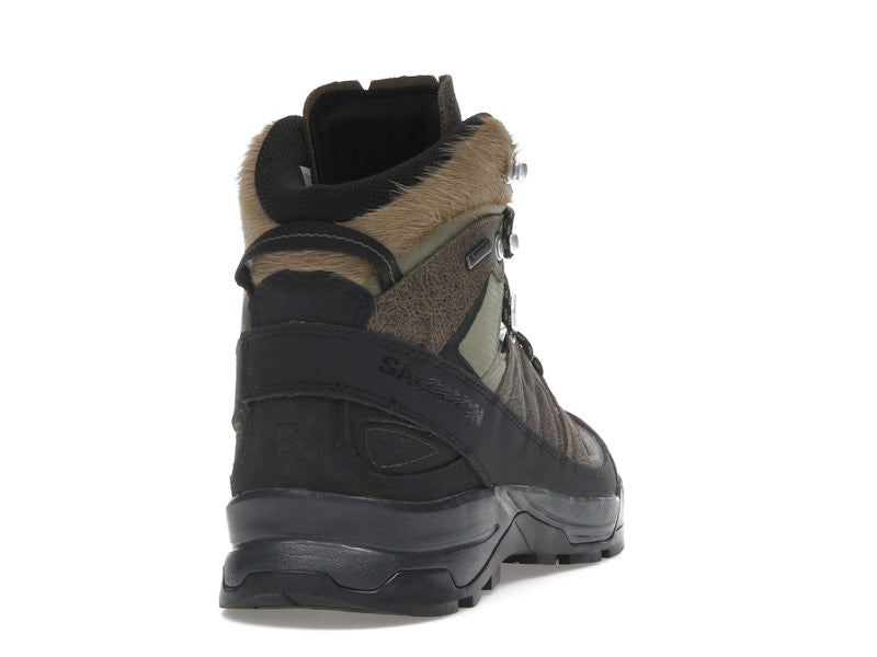 Salomon X-ALP Mid Distressed Leather GTX Dark Earth Black