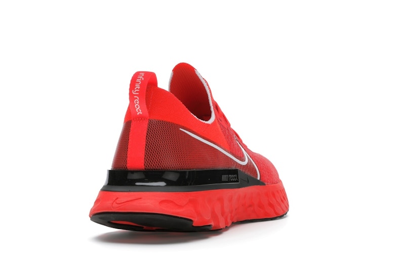 Nike React Infinity Run Flyknit Bright Crimson Black