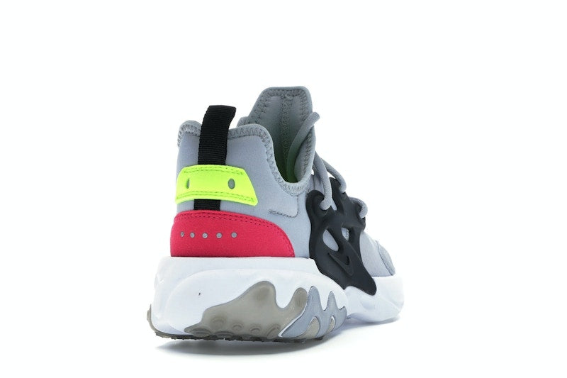 Nike React Presto Wolf Grey Black Rush Pink Volt (GS)