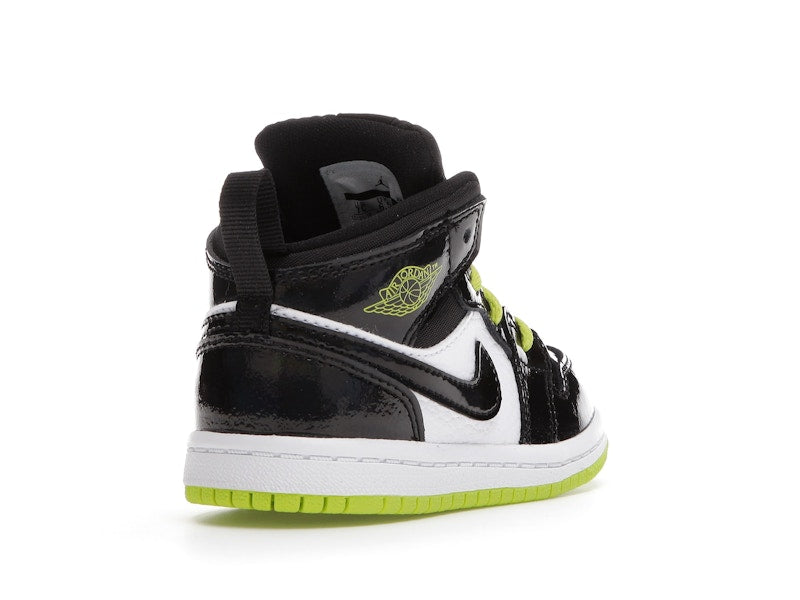 Jordan 1 Mid Black Cyber Mystic Green (TD)
