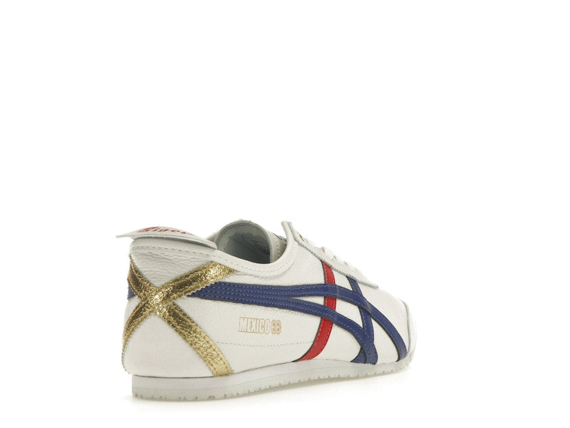Onitsuka Tiger Mexico 66 White Blue Red Metallic Gold