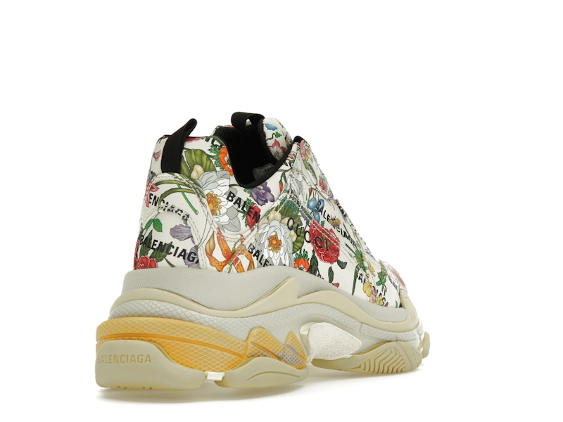 Gucci x Balenciaga The Hacker Project Triple S Flora Print