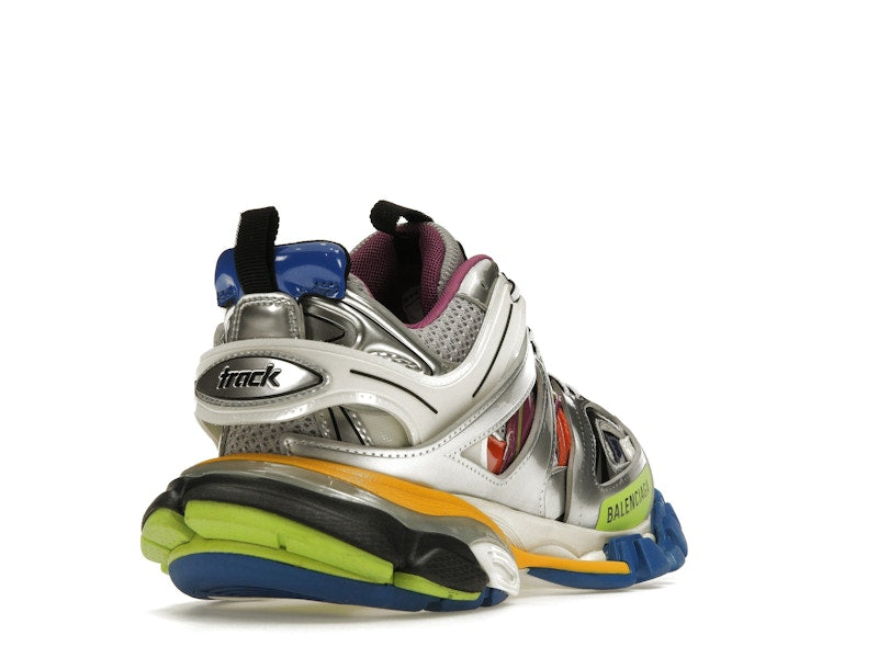Balenciaga Track Leather Free White Silver Multi