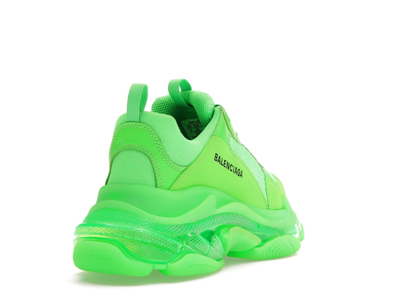 Balenciaga Triple S Neon Green Clear Sole