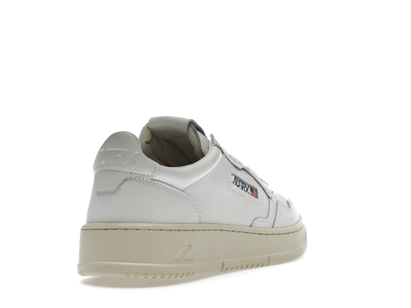 Autry Medalist Leather Low White