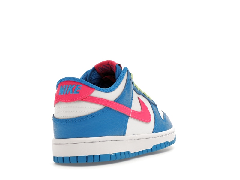 Nike Dunk Low Photo Blue White Light Lemon Twist Hyper Pink (GS)