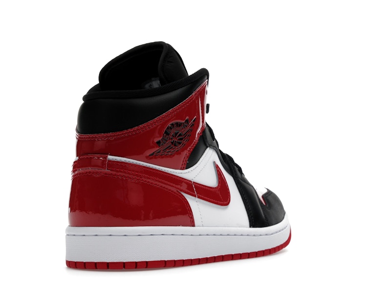 Jordan 1 Mid SE Patent Bred Toe