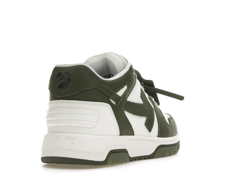 OFF-WHITE Out Of Office OOO Low Tops White Khaki