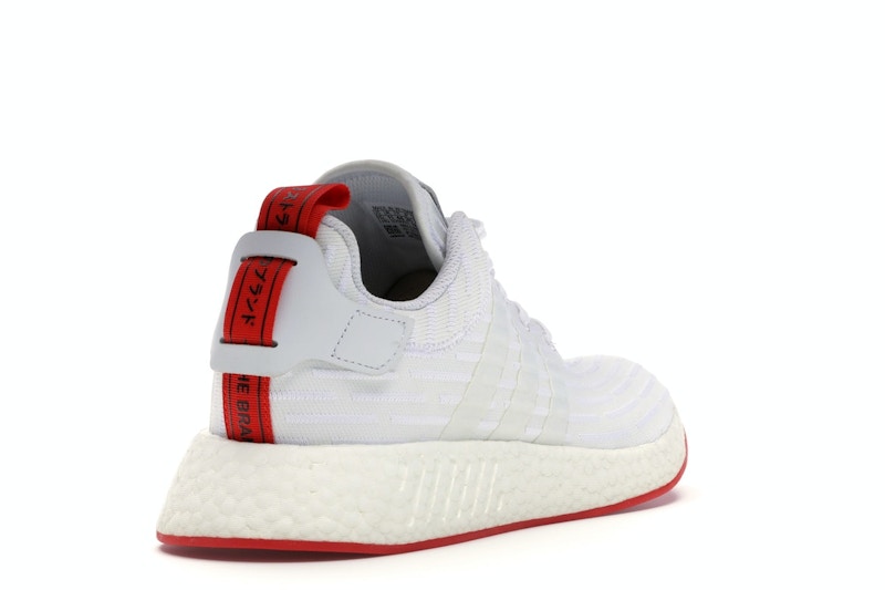 adidas NMD R2 White Core Red Two Toned