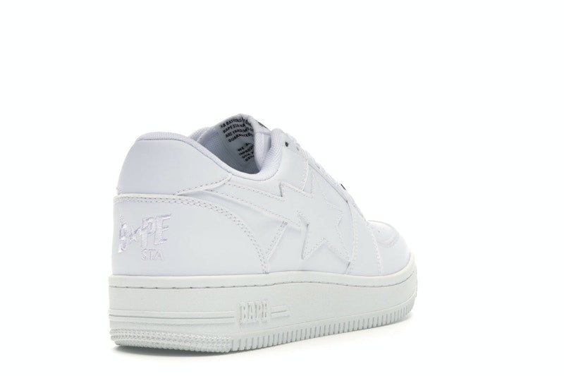 BAPE STA Low White