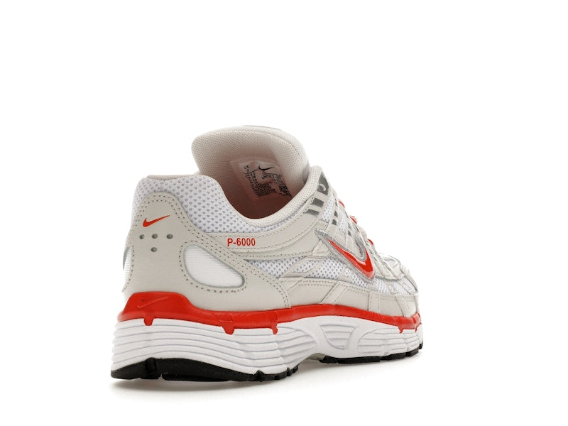 Nike P-6000 White Platinum Tint Black Picante Red (Women's)