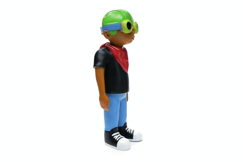 Hebru Brantley x Mindstyle Fly Boy Black Tee Vinyl Figure Multi