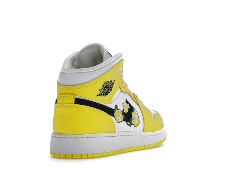 Jordan 1 Mid Dynamic Yellow Floral (GS)