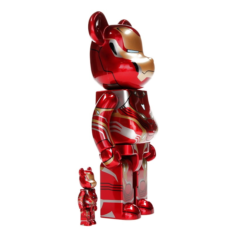 Bearbrick x Marvel Iron Man Mark 50 100% & 400% Set