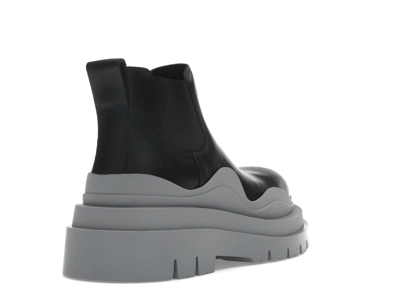 Bottega Veneta Tire Ankle Chelsea Boot Black Vapor