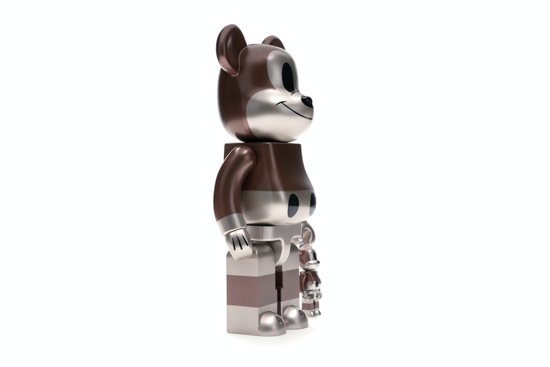 Bearbrick x Undefeated x Disney Mickey Mouse 90th Anniversary 100% & 400% Set Copper/Black