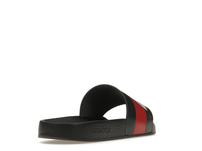 Palace x Gucci Logo Web Slide Sandal Black