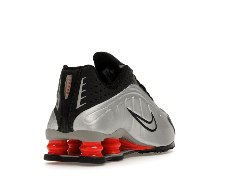 Nike Shox R4 Metallic Silver Black Picante Red (GS)