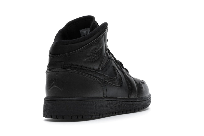 Jordan 1 Retro Mid Black (2016) (GS)