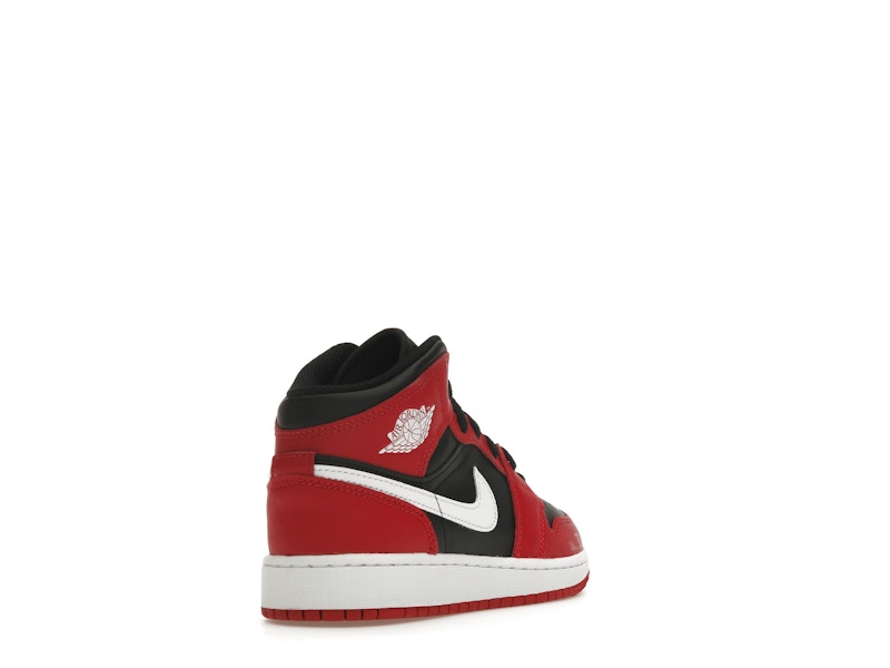 Jordan 1 Mid Gym Red Black White (GS)